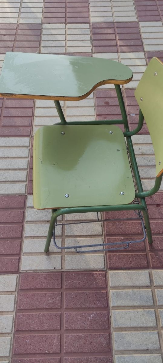 Silla colegio con brazo mesa