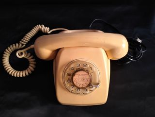 Teléfono Antiguo Vintage Crema Retro Cit