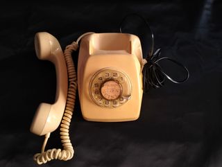 Teléfono Antiguo Vintage Crema Retro Cit