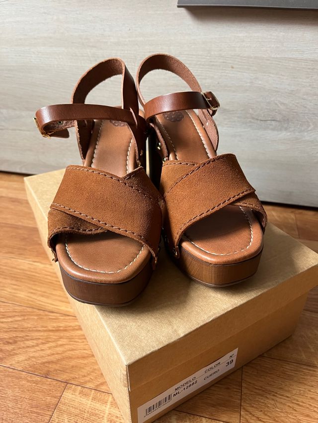 Sandalias de tacón talla 39