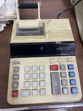 Calculadora impresora casio