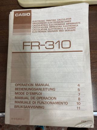 Calculadora impresora casio