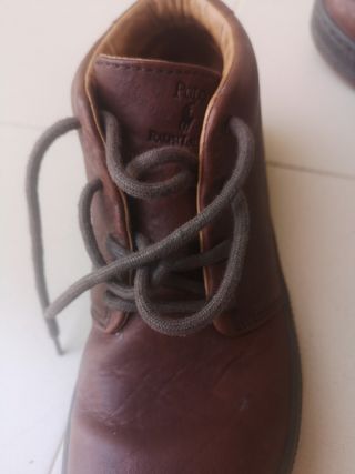 Botas niño cuero piel Polo Ralph Lauren