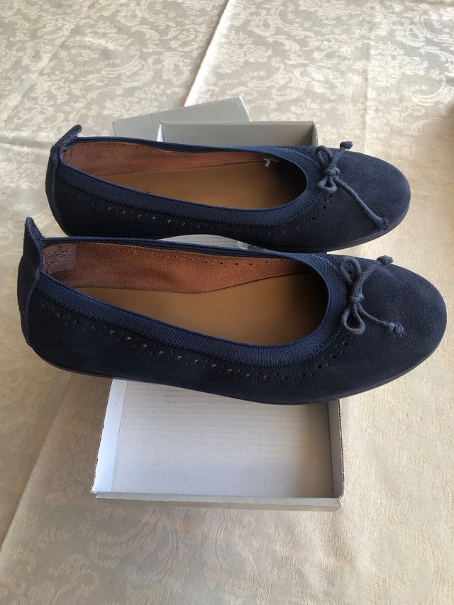Bailarinas azules serraje 37