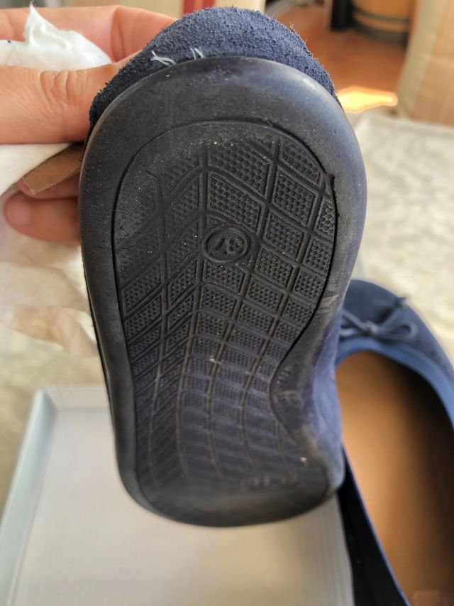 Bailarinas azules serraje 37