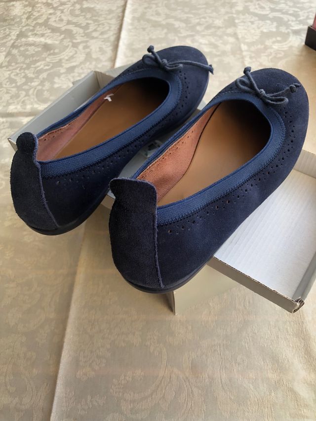 Bailarinas azules serraje 37