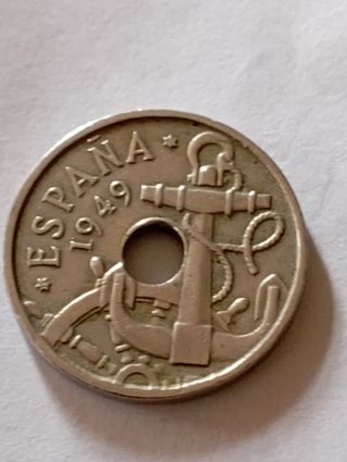 Moneda 50 céntimos España 1949