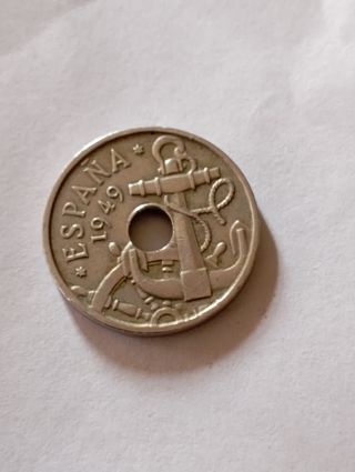 Moneda 50 céntimos España 1949