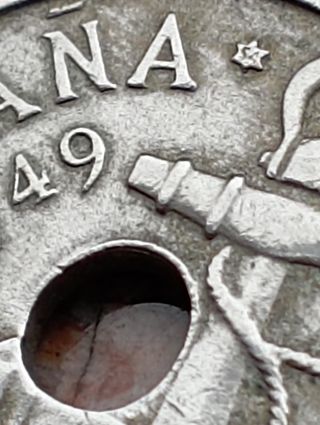 Moneda 50 céntimos España 1949