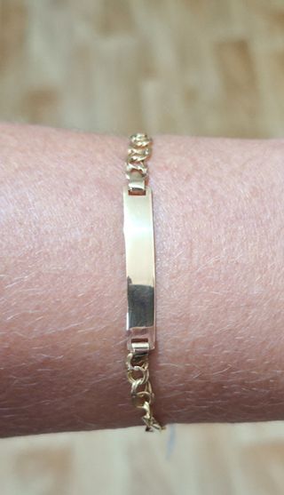 Esclava oro 18k maciza 