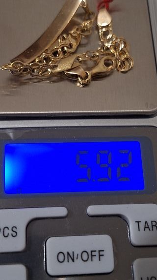 Esclava oro 18k maciza 
