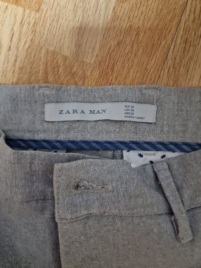 Pantalón Gris Zara