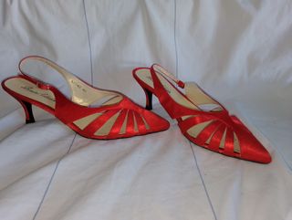 Zapato raso color rojo num. 40