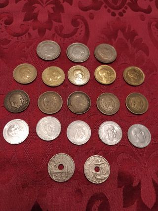 20 Monedas de Pesetas de Francisco Franco 