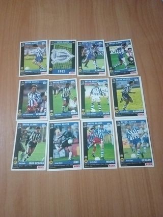 Lote 12 Cromos Deportivo Alavés 98/99