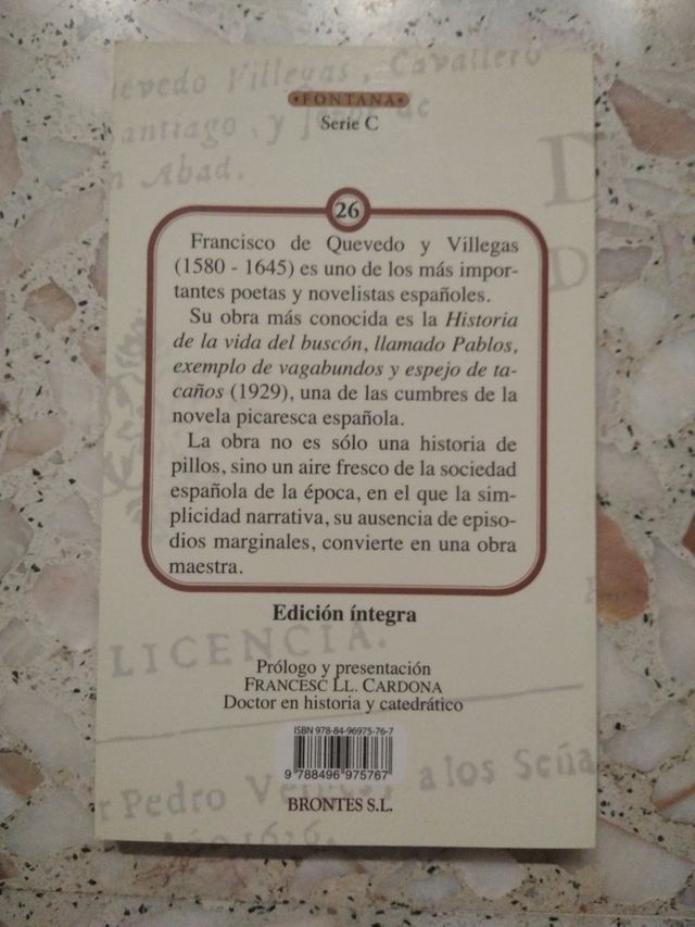 El Buscón Francisco de Quevedo 