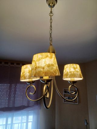 Lampara dormitorio cromada