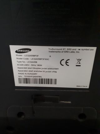 Televisión samsung.