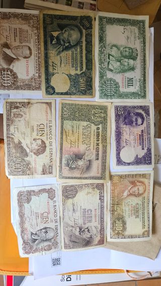 Billetes españoles antiguos