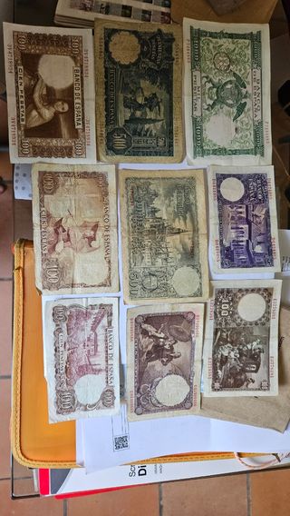 Billetes españoles antiguos