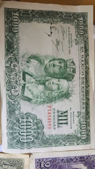Billetes españoles antiguos