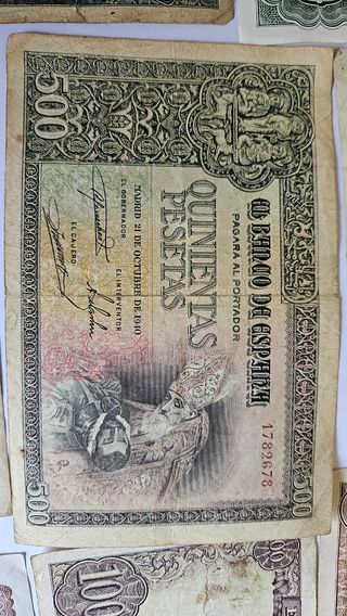 Billetes españoles antiguos