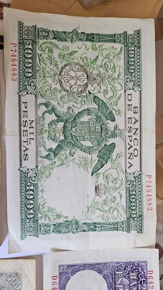 Billetes españoles antiguos