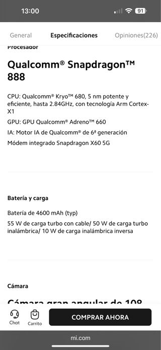 Xiaomi mi 11 5g 256gb