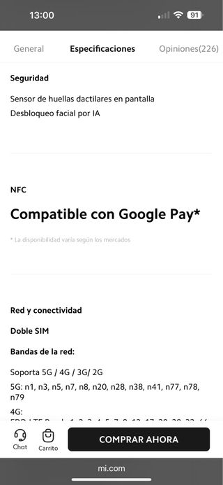 Xiaomi mi 11 5g 256gb