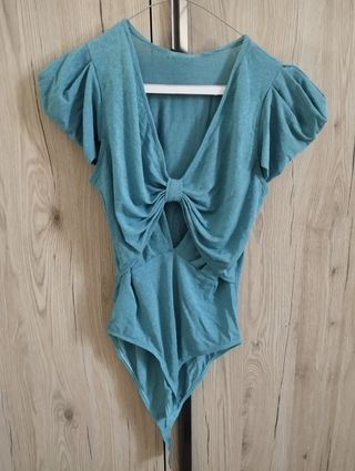 Body turchese lurex TG 45