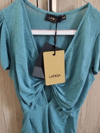 Body turchese lurex TG 45