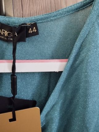Body turchese lurex TG 45