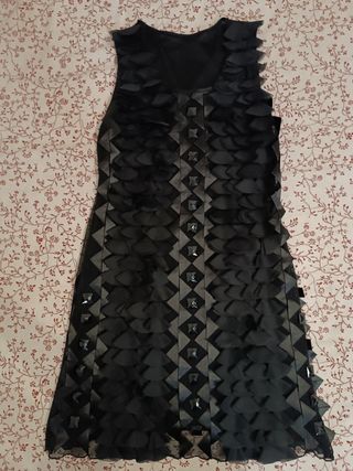Vestido T-M negro estilo años 20