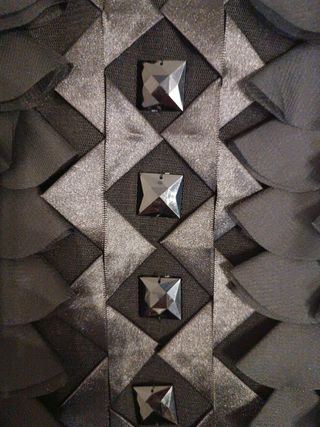 Vestido T-M negro estilo años 20