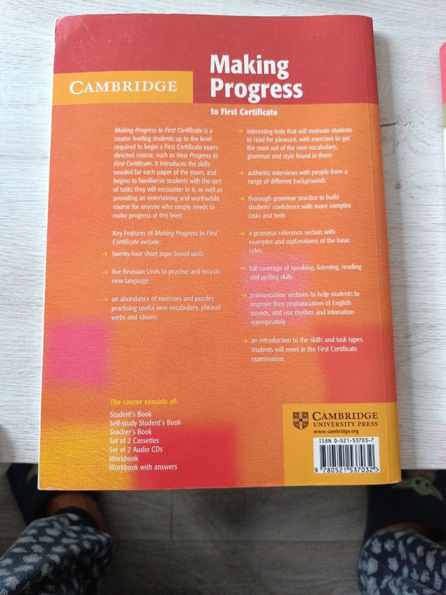 Cambridge Making Progress yo first certi