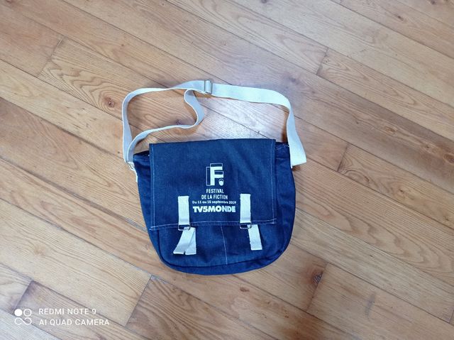 Saco em ganga francesa