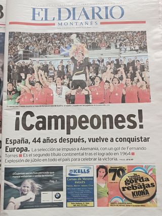Periódicos España Mundial de futbol