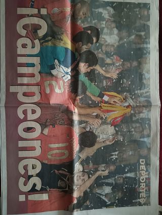 Periódicos España Mundial de futbol