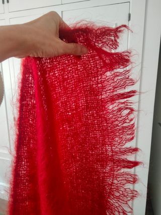 Capa de mohair y lana