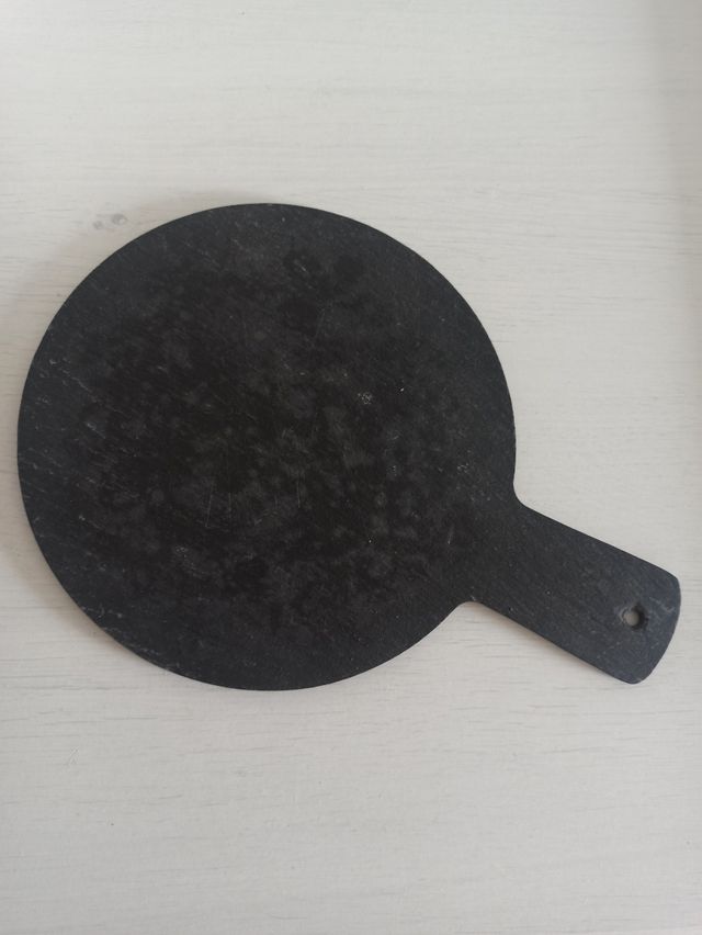 Plato bandeja pizarra natural con asa