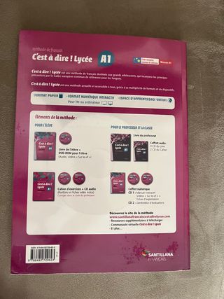 livre de l’élève A1 Santillana Francais 