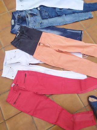 Pantalones Zara Benetton Estradivarius 