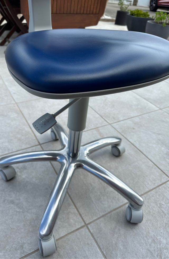 Taburete dentista 2 unidades azul