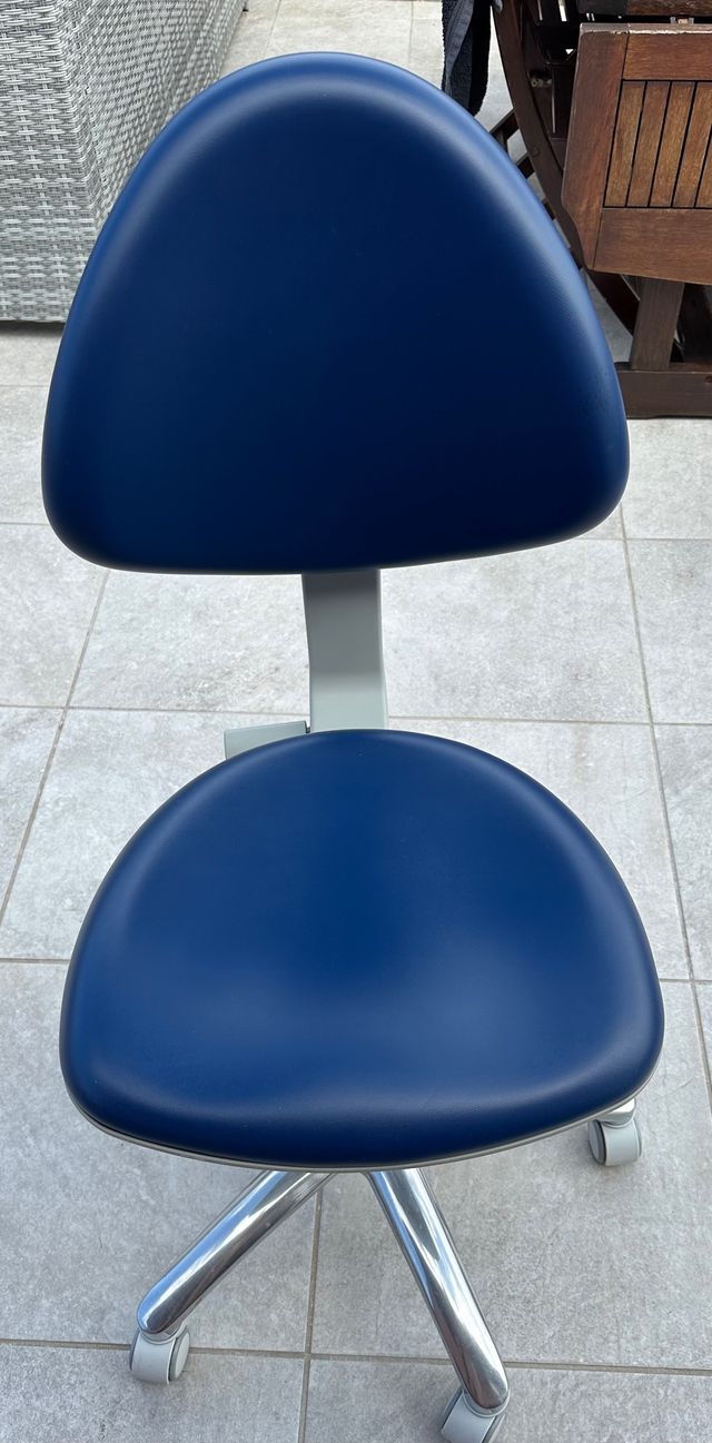 Taburete dentista 2 unidades azul