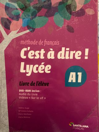 libro de francés de primero de bachillerato