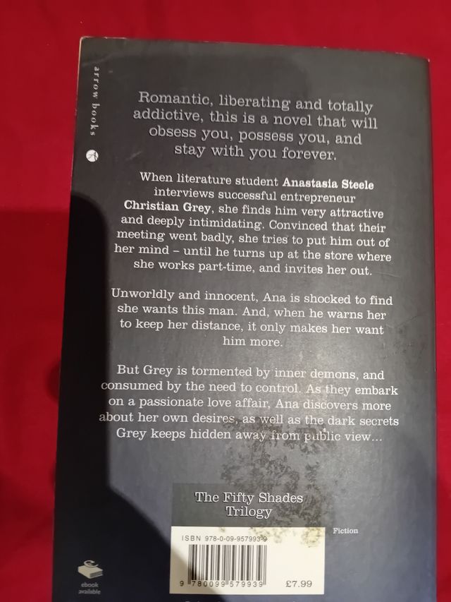 Libro "Fifty shades of grey" 