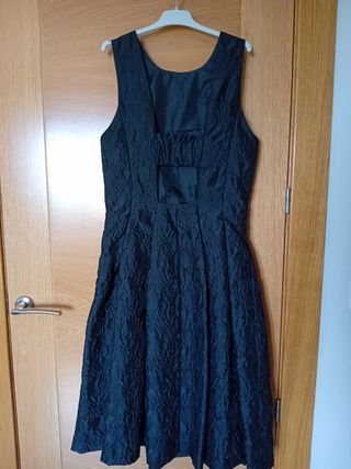 Vestido gris corto fiesta 