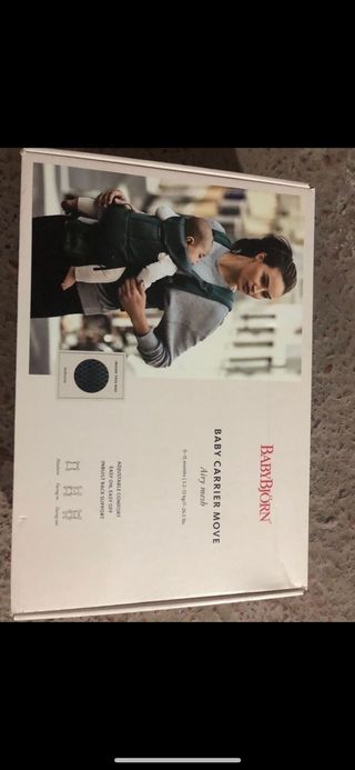 BabyBjörn Porta Bebé Move, Malla 3D, antracita