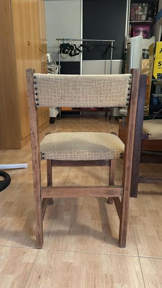 Silla madera rustica