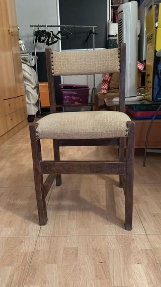 Silla madera rustica